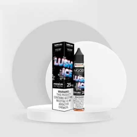 3D display podium psd gray minimal product backdrop Vgod Lush Ice
