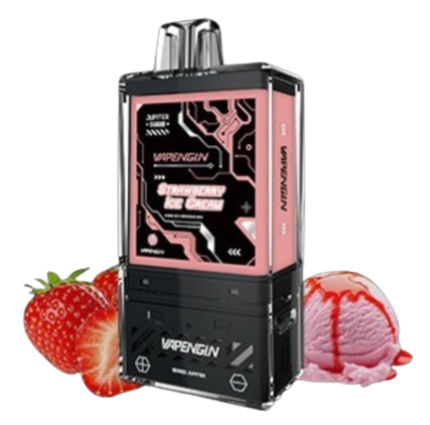 Vapengin Jupiter Strawberry Ice Cream Full Kit 6000 Puffs