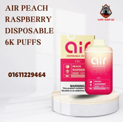 AIR Peach Raspberry Disposable 6000 Puffs