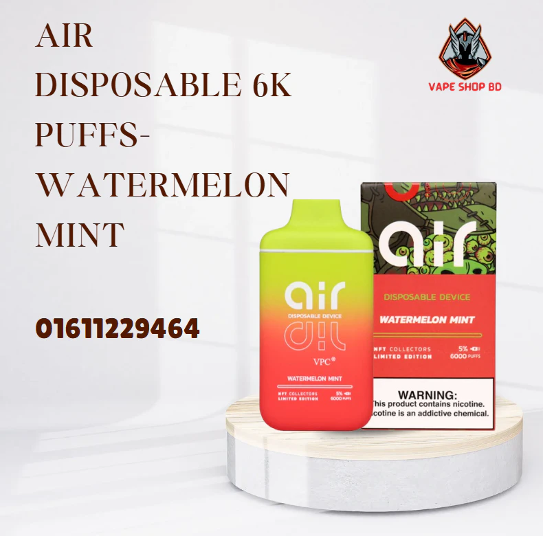 AIR Disposable 6000 Puffs-Watermelon Mint AIR Disposable 6000 Puffs-Watermelon Mint