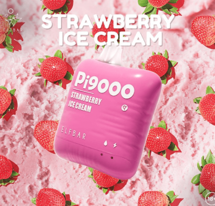 Elfbar PI 9000 Strawberry Ice Cream Disposable Vape