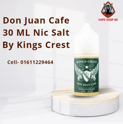 Don Juan Cafe 30 ML Nic Salt By Kings Crest