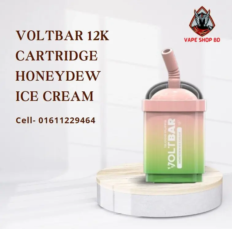 voltbar 12k cartridge honeydew ice cream Voltbar 12k Honey Dew Ice Cream
