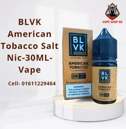 BLVK American Tobacco Salt Nic 30ML Vape