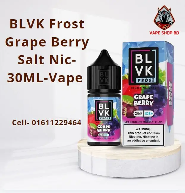 BLVK Frost Grape Berry Salt Nic 30ML Vape BLVK Frost Grape Berry Salt Nic 30ML Vape
