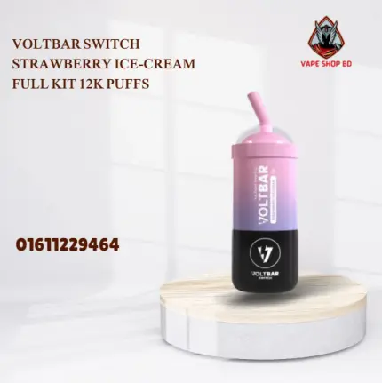 Voltbar Switch Strawberry Ice-Cream Full Kit 12K Puffs