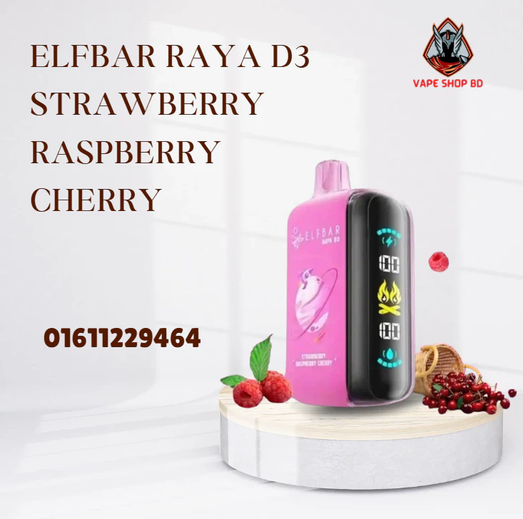 Elfbar Raya D3 Strawberry Raspberry Cherry Elfbar Raya D3 Strawberry Raspberry Cherry
