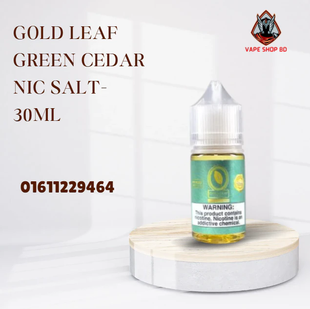 GOLD LEAF GREEN CEDAR NIC SALT- 30ML GOLD LEAF GREEN CEDAR NIC SALT- 30ML