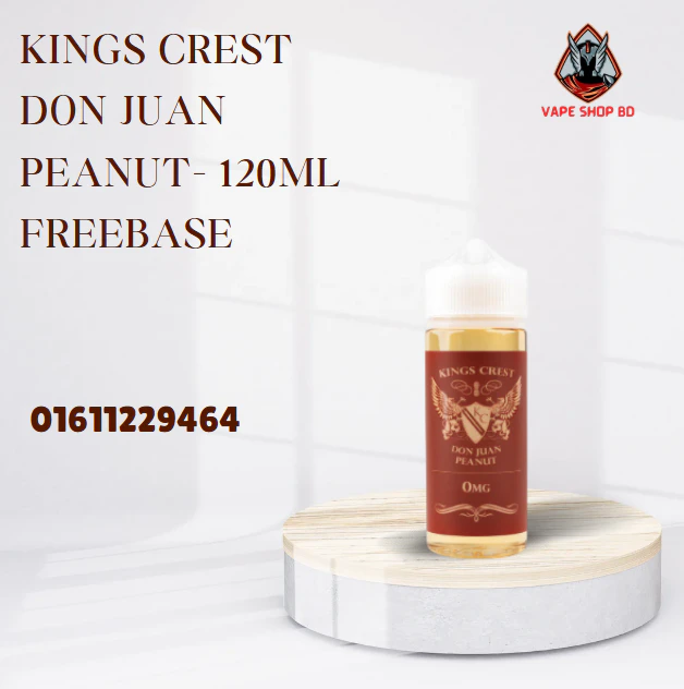 KINGS CREST DON JUAN Peanut- 120ML Freebase KINGS CREST DON JUAN Peanut- 120ML Freebase