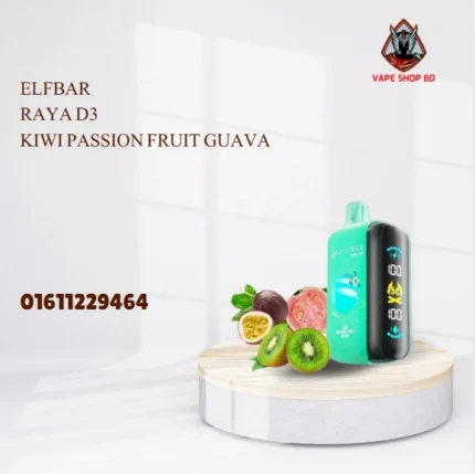 ELFBAR RAYA D3 Kiwi Passion Fruit Guava- 25000 Puffs-Disposable Vape