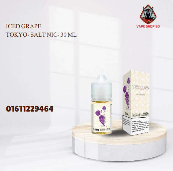 Iced Grape Tokyo- Salt Nic- 30 ML Iced Grape Tokyo- Salt Nic- 30 ML