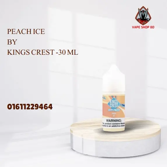 Peach Ice BY Kings Crest -30 ML Peach Ice BY Kings Crest -30 ML