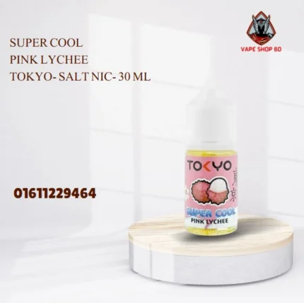 Super Cool Pink Lychee Tokyo- Salt Nic- 30 ML