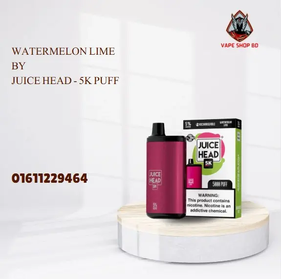Watermelon Lime By Juice Head - 5K Puff Watermelon Lime By Juice Head - 5K Puff