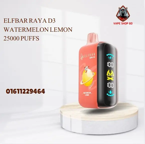 ELFBAR RAYA D3 Watermelon Lemon- 25000 Puffs-Disposable Vape ELFBAR RAYA D3 Watermelon Lemon- 25000 Puffs-Disposable Vape