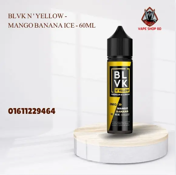 BLVK N ' YELLOW - Mango Banana Ice - 60ML BLVK N ' YELLOW - Mango Banana Ice