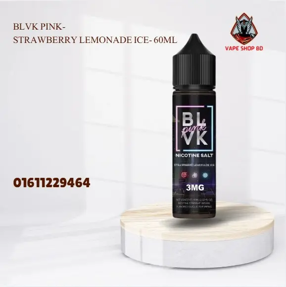 BLVK PINK- Strawberry Lemonade Ice- 60ML BLVK PINK- Strawberry Lemonade Ice- 60ML