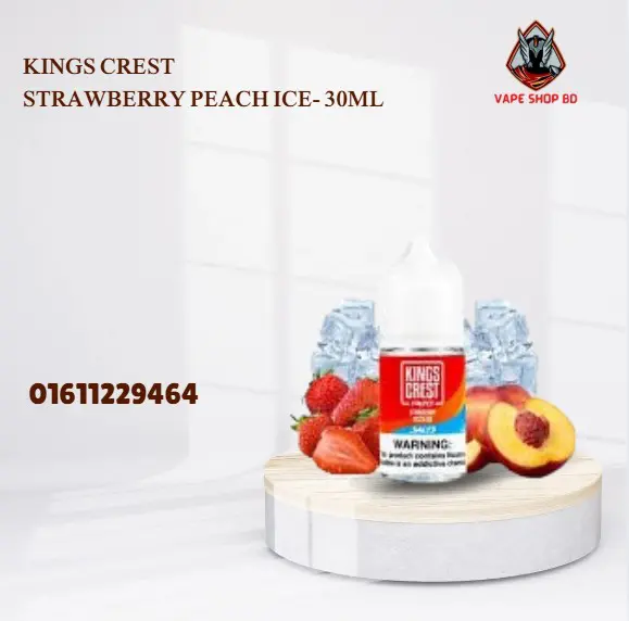 Kings Crest Strawberry Peach Ice- 30ml