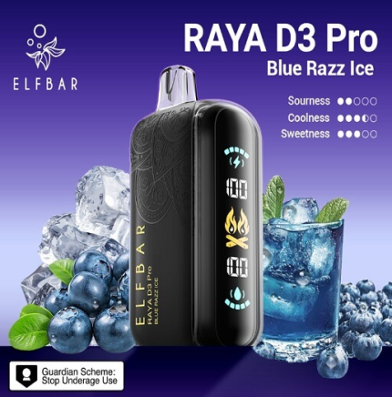 Elfbar Raya D3 Pro Blue Razz Ice