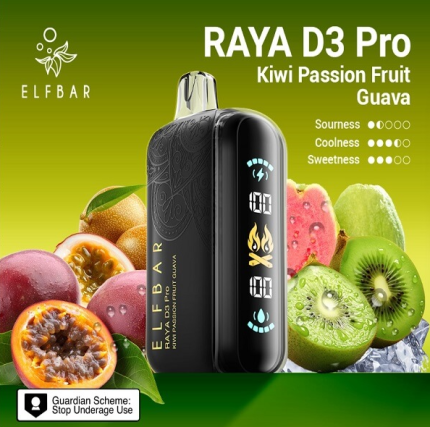 Elfbar Raya D3 Pro Kiwi Passion Fruit Guava