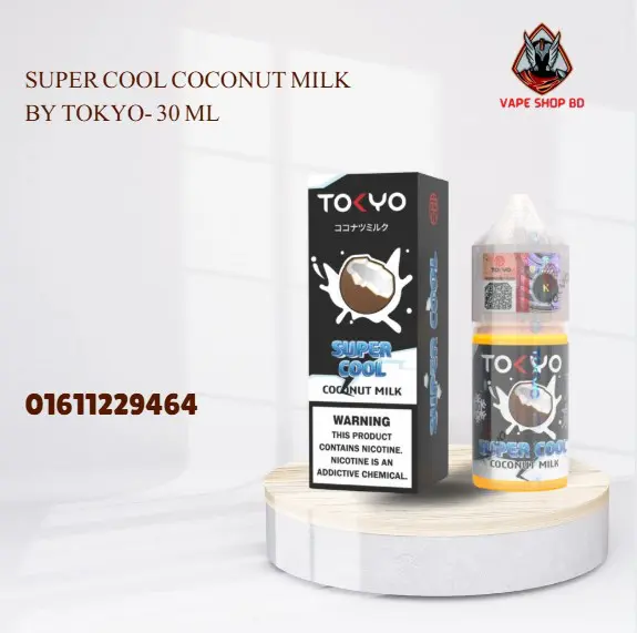 Super Cool Coconut Milk By Tokyo- 30 ML Super Cool Coconut Milk By Tokyo- 30 ML