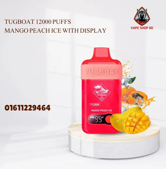 Tugboat 12000 Puffs Mango Peach Ice Tugboat 12000 Puffs Mango Peach Ice