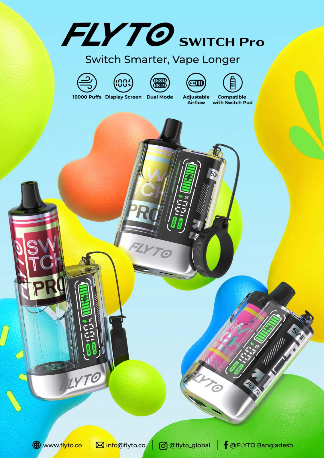 Flyto Switch Pro -10000 Puffs Disposable Vape Flyto Switch Pro -10000 Puffs Disposable Vape