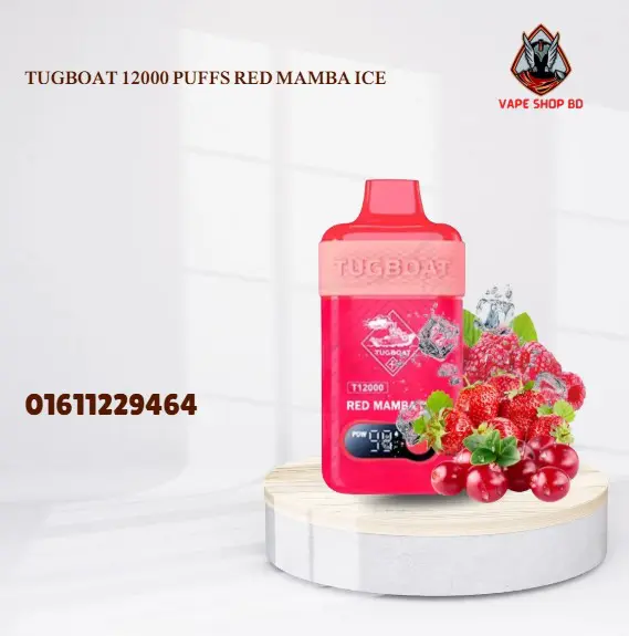 Tugboat 12000 Puffs Red Mamba Ice Tugboat 12000 Puffs Red Mamba Ice