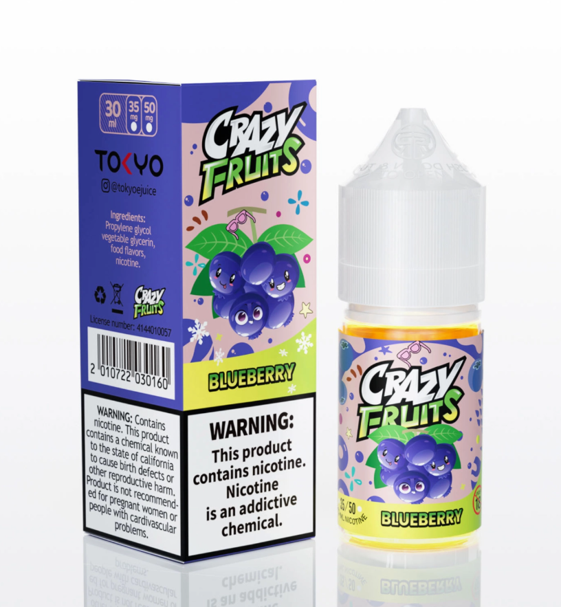 Blueberry Crazy Fruits By Tokyo Nic Salt Blueberry Crazy Fruits By Tokyo Nic Salt